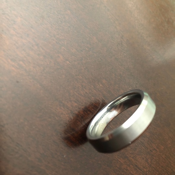 Tungsten Wedding Band Ring Men Women : size 10.5 - Picture 2 of 5